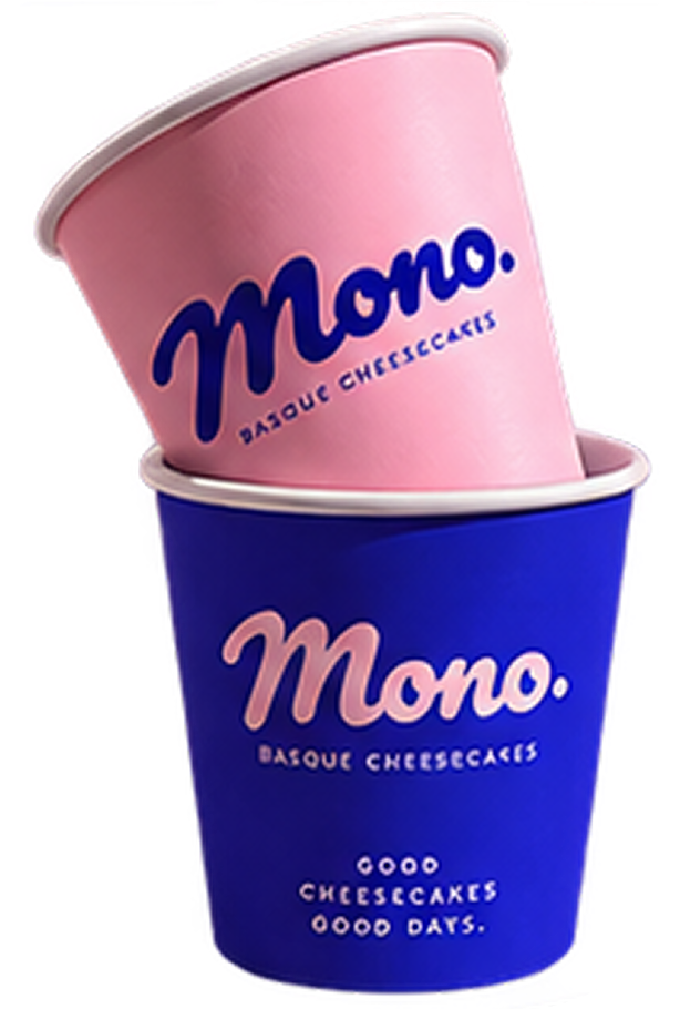 Mono. Basque Cheesecakes paper cups