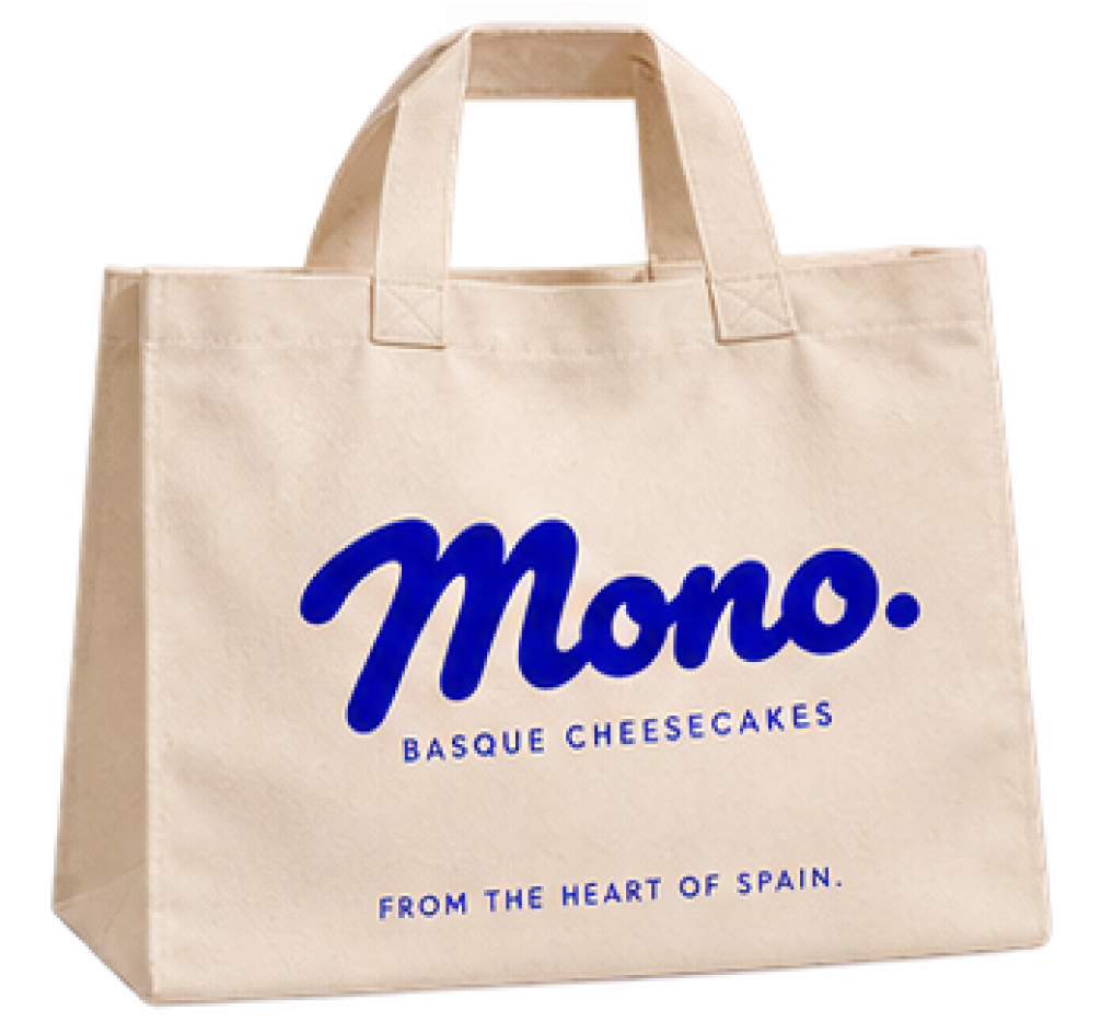 Mono. Basque Cheesecakes tote bag